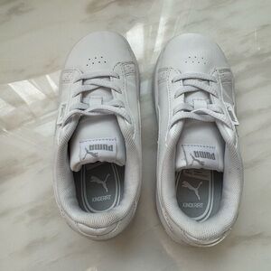 Puma White Leather Sneakers Classic Minimalist Design